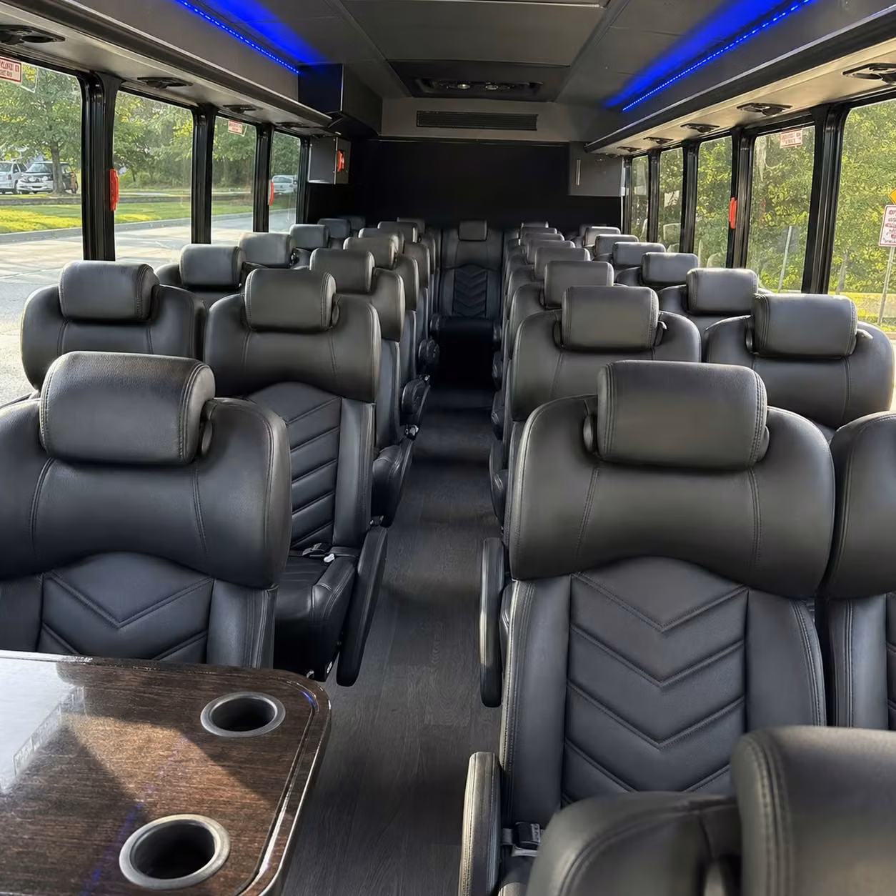 28 passenger minibus inside