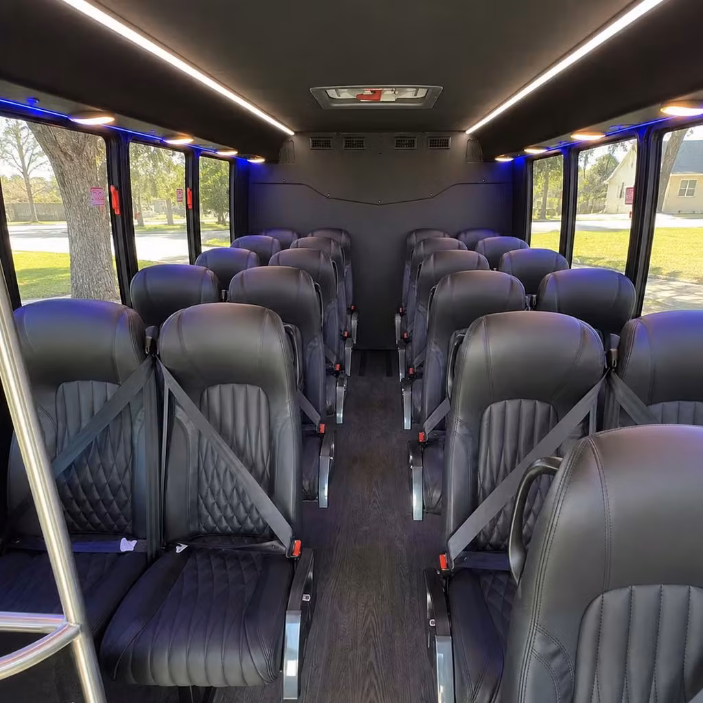 28 passenger minibus interior